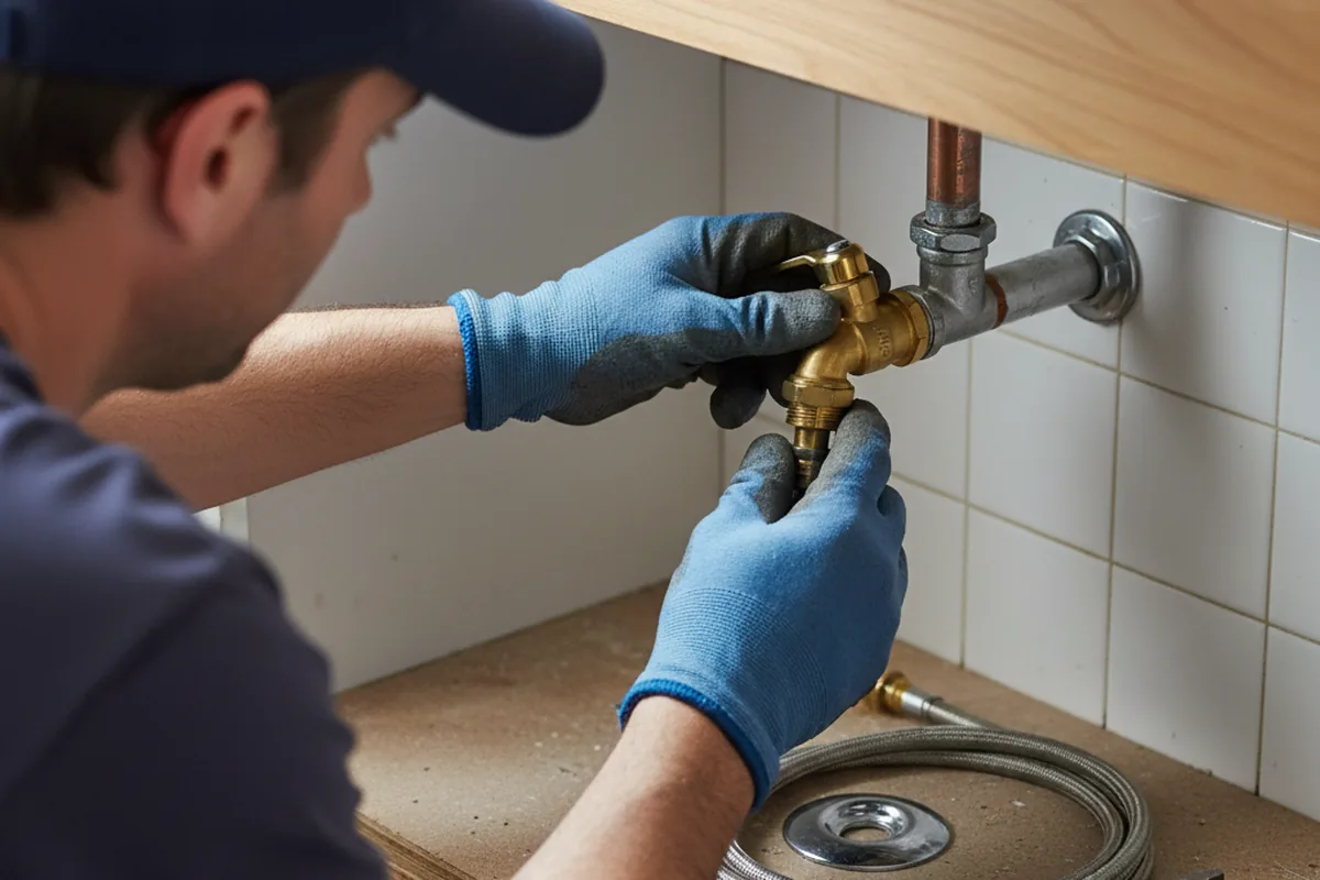 Shutoff valve and fitting work during Repiping in Melvin